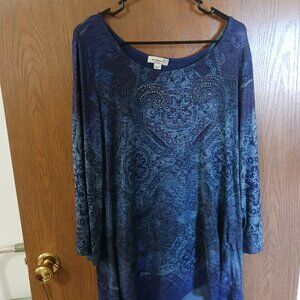 One world womans stretchy 1x top